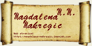 Magdalena Makregić vizit kartica